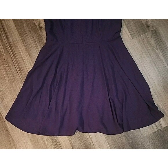 Mark Purple Dress XL Lace Above Knee Length  Fit Flare Lined - Picture 3 of 11
